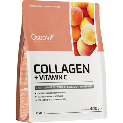 OSTROVIT Kolagén + Vitamín C broskyňa 400 g OSTROVIT Kolagén + Vitamín C broskyňa 400 g