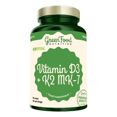 GREENFOOD NUTRITION Vitamin D3 + K2 MK-7 VITAL®DELTA 90 kapsúl GREENFOOD NUTRITION Vitamin D3 + K2 MK-7 VITAL®DELTA 90 kapsúl