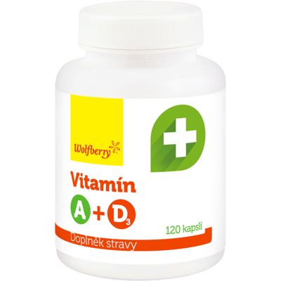 WOLFBERRY Vitamín A +D3 kapsuly 120 kapsúl WOLFBERRY Vitamín A +D3 kapsuly 120 kapsúl