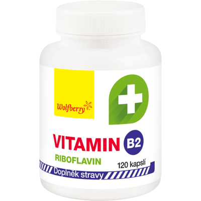 WOLFBERRY Vitamín B2 - Riboflavín kapsuly 120 kapsúl WOLFBERRY Vitamín B2 - Riboflavín kapsuly 120 kapsúl