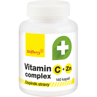 WOLFBERRY Vitamín C + zinok komplex kapsuly 140 kapsúl WOLFBERRY Vitamín C + zinok komplex kapsuly 140 kapsúl