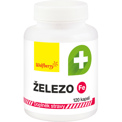 WOLFBERRY Železo kapsuly 120 kapsúl WOLFBERRY Železo kapsuly 120 kapsúl