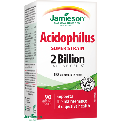 JAMIESON L.Super Acidophilus 10 kmeňov 90 kapsúl JAMIESON L.Super Acidophilus 10 kmeňov 90 kapsúl