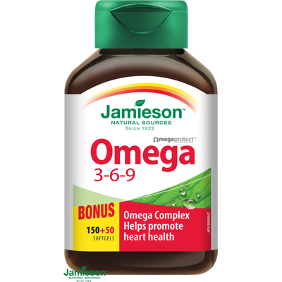 JAMIESON Omega 3-6-9 200 kapslí JAMIESON Omega 3-6-9 200 kapslí