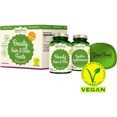 GREENFOOD NUTRITION Beauty Hair & Skin Forte + Pillbox 60 kapslí GREENFOOD NUTRITION Beauty Hair & Skin Forte + Pillbox 60 kapslí