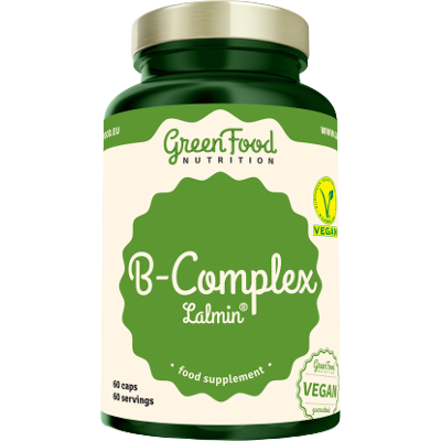 GREENFOOD NUTRITION B-KOMPLEX Lalmin® 60 kapsúl GREENFOOD NUTRITION B-KOMPLEX Lalmin® 60 kapsúl