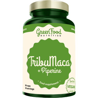 GREENFOOD NUTRITION TribuMaca + Piperine 90 kapsúl GREENFOOD NUTRITION TribuMaca + Piperine 90 kapsúl