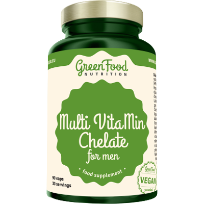 GREENFOOD NUTRITION Multi VitaMin Chelát pre mužov 90 kapsúl GREENFOOD NUTRITION Multi VitaMin Chelát pre mužov 90 kapsúl