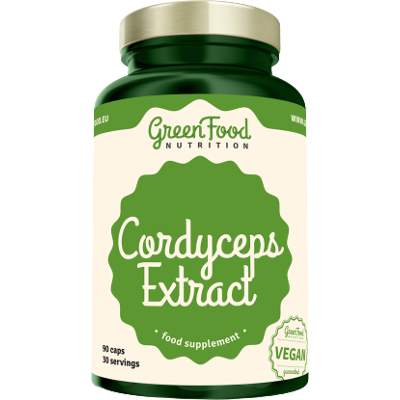 GREENFOOD NUTRITION Cordyceps extract 90 kapslí GREENFOOD NUTRITION Cordyceps extract 90 kapslí