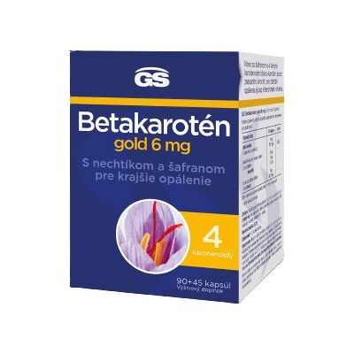 GS Betakarotén gold 6 mg, kapsúl 90+45 135 kapslí GS Betakarotén gold 6 mg, kapsúl 90+45 135 kapslí
