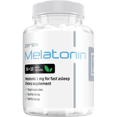 ZEREX Melatonín 1mg 60 kapsúl ZEREX Melatonín 1mg 60 kapsúl