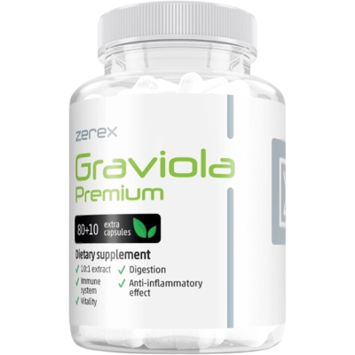 ZEREX Graviola Premium pre posilnenie imunity 90 kapsúl ZEREX Graviola Premium pre posilnenie imunity 90 kapsúl