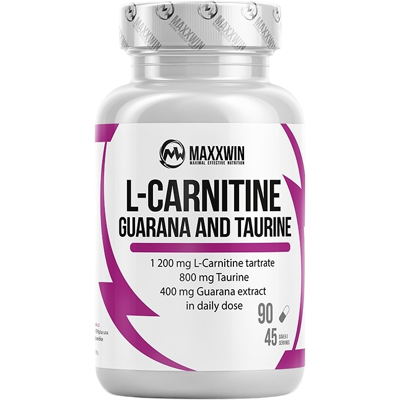 MAXXWIN L-carnitine guarana taurine 90 kapsúl MAXXWIN L-carnitine guarana taurine 90 kapsúl
