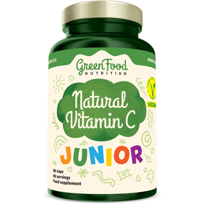 GREENFOOD NUTRITION Junior Natural Vitamín C 90 kapsúl GREENFOOD NUTRITION Junior Natural Vitamín C 90 kapsúl