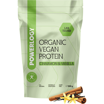 POWERLOGY Organic Vegan Protein Cinnamon and Vanilla 500 g POWERLOGY Organic Vegan Protein Cinnamon and Vanilla 500 g
