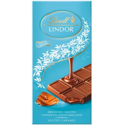 LINDT Lindor Tablet Slaný Karamel 100 g LINDT Lindor Tablet Slaný Karamel 100 g