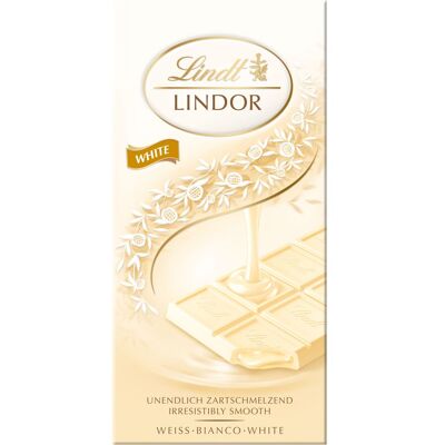 LINDT Lindor Tablet biela čokoláda 18 x 100 g LINDT Lindor Tablet biela čokoláda 18 x 100 g