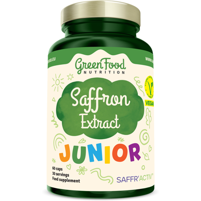 GREENFOOD NUTRITION Junior Saffron Extract 60 kapslí GREENFOOD NUTRITION Junior Saffron Extract 60 kapslí