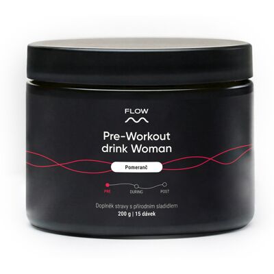 FLOW Preworkout Woman (pomaranč) 200 g FLOW Preworkout Woman (pomaranč) 200 g
