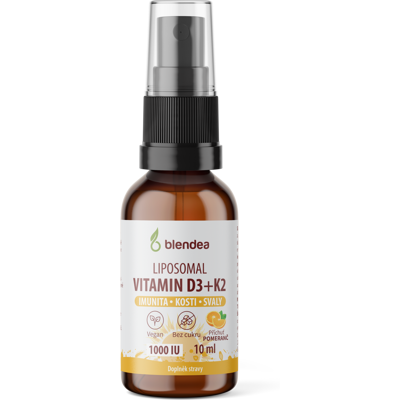 BLENDEA Lipozomálny Vitamín D3+K2 sprej 10 ml BLENDEA Lipozomálny Vitamín D3+K2 sprej 10 ml