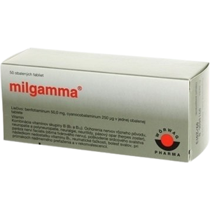 MILGAMMA 50 mg/250, 50 tabliet MILGAMMA 50 mg/250, 50 tabliet