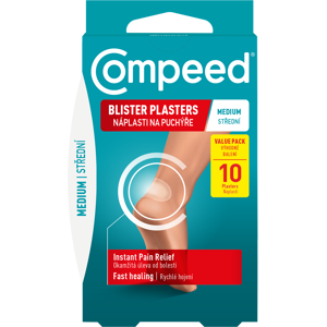 COMPEED Náplasť na pľuzgiere stredná 10 ks COMPEED Náplasť na pľuzgiere stredná 10 ks