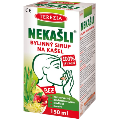 TEREZIA Nekašli bylinný sirup na kašeľ 150 ml TEREZIA Nekašli bylinný sirup na kašeľ 150 ml