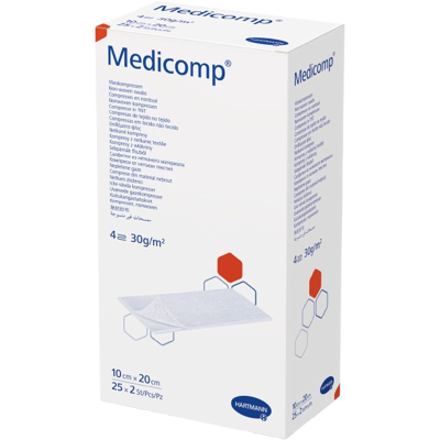 HARTMANN Kompres Medicomp ster.10x20cm 25 x 2 ks HARTMANN Kompres Medicomp ster.10x20cm 25 x 2 ks