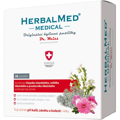 DR.WEISS Herbalmed medical Antivirus - bylinné pastilky 20 pastilek DR.WEISS Herbalmed medical Antivirus - bylinné pastilky 20 pastilek