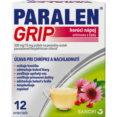 PARALEN Grip Horúci nápoj echinacea a šípky 12 vrecúšok PARALEN Grip Horúci nápoj echinacea a šípky 12 vrecúšok