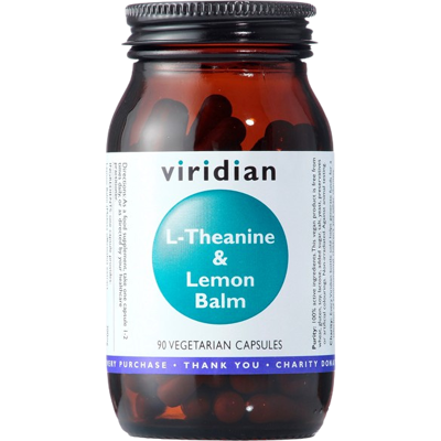 VIRIDIAN L-Theanine & Lemon Balm 90 kapsúl VIRIDIAN L-Theanine & Lemon Balm 90 kapsúl