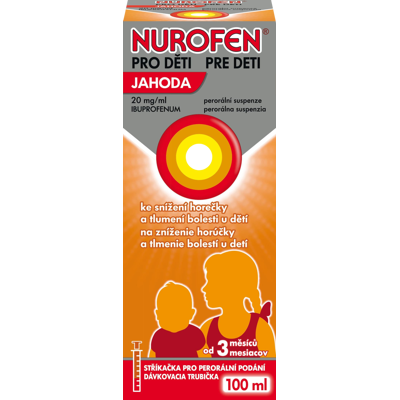 NUROFEN pre deti Jahoda 100 ml NUROFEN pre deti Jahoda 100 ml