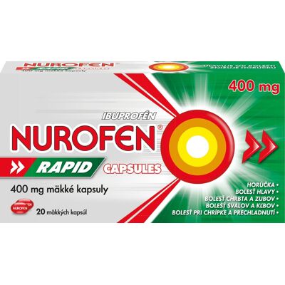 NUROFEN Rapid 400 mg 20 kapsúl NUROFEN Rapid 400 mg 20 kapsúl