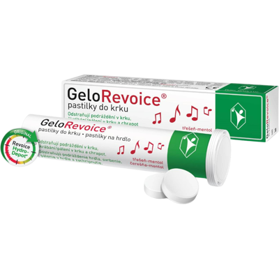GELOREVOICE pastilky na hrdlo čerešňa mentol 20 ks GELOREVOICE pastilky na hrdlo čerešňa mentol 20 ks