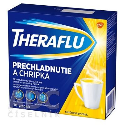 THERAFLU prechladnutie a chripka 10 ks THERAFLU prechladnutie a chripka 10 ks