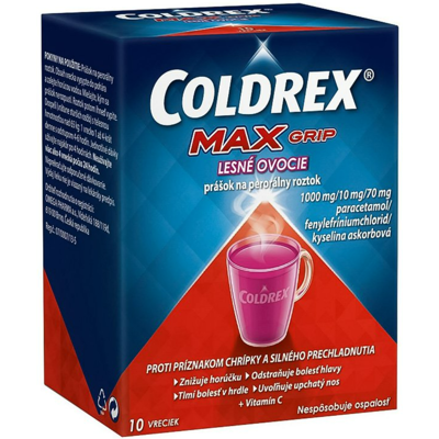 COLDREX Coldrex 10 vrecúšok lesné ovocie 10 vrecúšok COLDREX Coldrex 10 vrecúšok lesné ovocie 10 vrecúšok