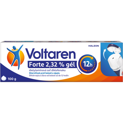 VOLTAREN Forte 2,32% gél s diklofenakom na bolesť chrbta, svalov a kĺbov 100 g VOLTAREN Forte 2,32% gél s diklofenakom na bolesť chrbta, svalov a kĺbov 100 g