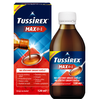TUSSIREX MAX 8v1 sirup 120 ml TUSSIREX MAX 8v1 sirup 120 ml