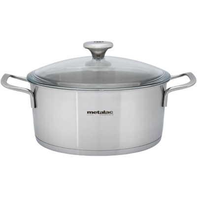 METALAC Santino, Nerezový kastrol so sklenenou pokrievkou 4.4 l METALAC Santino, Nerezový kastrol so sklenenou pokrievkou 4.4 l
