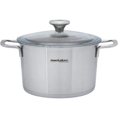 METALAC Santino, Nerezový hrniec so sklenenou pokrievkou 20 cm, 3,5 l METALAC Santino, Nerezový hrniec so sklenenou pokrievkou 20 cm, 3,5 l