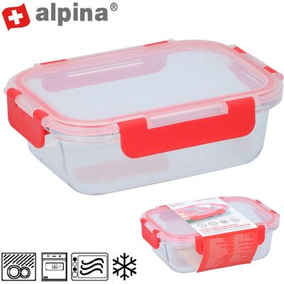 ALPINA Sklenená zapekacia misa s vekom 0.62 l ALPINA Sklenená zapekacia misa s vekom 0.62 l