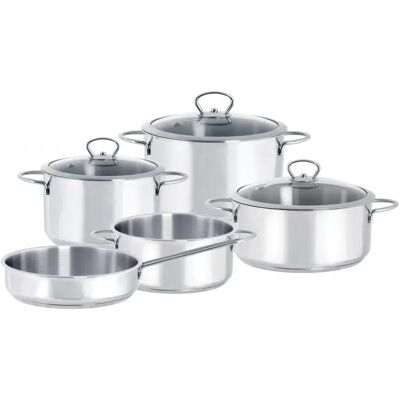 METALAC KULINARIA Sada nerezového riadu (2 x hrniec, 2 x kastról, 1 x panvica) METALAC KULINARIA Sada nerezového riadu (2 x hrniec, 2 x kastról, 1 x panvica)