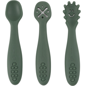 PETITE&MARS Set silikónových tréningových lyžičiek Take&Match Misty Green 6m+ 3 ks PETITE&MARS Set silikónových tréningových lyžičiek Take&Match Misty Green 6m+ 3 ks