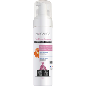 BIOGANCE No rinse foamer cat, Penový šampón pre mačky 200 ml BIOGANCE No rinse foamer cat, Penový šampón pre mačky 200 ml