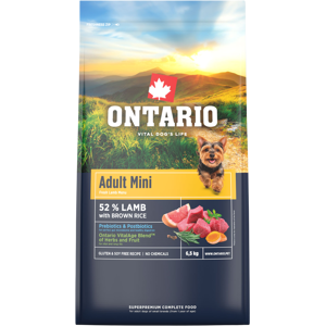 ONTARIO Krmivo Adult Mini Lamb & Brown Rice 6.5 kg ONTARIO Krmivo Adult Mini Lamb & Brown Rice 6.5 kg