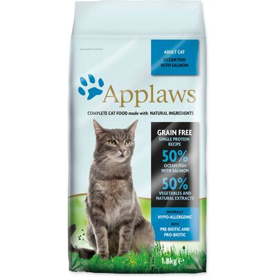 APPLAWS Granule pre dospelé mačky s morskými rybami a lososom 1.8 kg APPLAWS Granule pre dospelé mačky s morskými rybami a lososom 1.8 kg