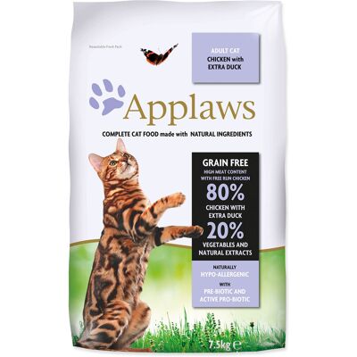 APPLAWS Granule pre dospelé mačky s kuracím a kačacím mäsom 7.5 kg APPLAWS Granule pre dospelé mačky s kuracím a kačacím mäsom 7.5 kg