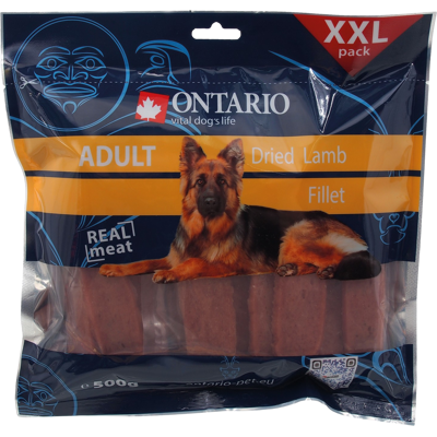 ONTARIO Pochúťka sušené jahňacie plátky 500 g ONTARIO Pochúťka sušené jahňacie plátky 500 g