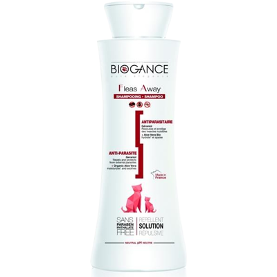 BIOGANCE Fleas away cat antiparazitný šampon 250 ml BIOGANCE Fleas away cat antiparazitný šampon 250 ml