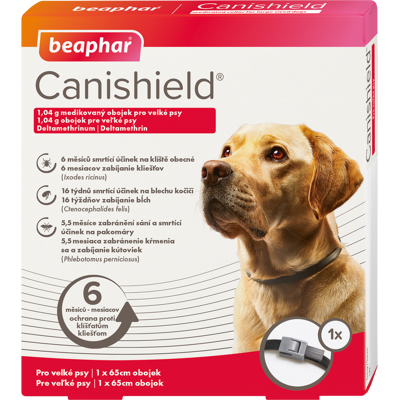 BEAPHAR Antiparazitný obojok Canishield pre veľké psy 65cm BEAPHAR Antiparazitný obojok Canishield pre veľké psy 65cm